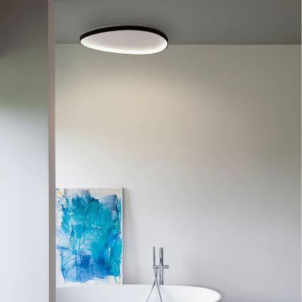 Ideal Lux - LED Aptumšojama griestu lampa GEMINI LED/28W/230V d. 61 cm CRI 90 melna