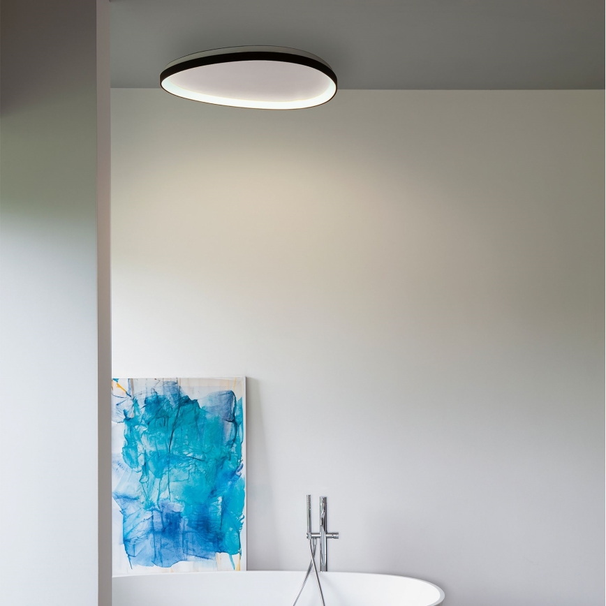 Ideal Lux - LED Aptumšojama griestu lampa GEMINI LED/28W/230V d. 61 cm CRI 90 melna