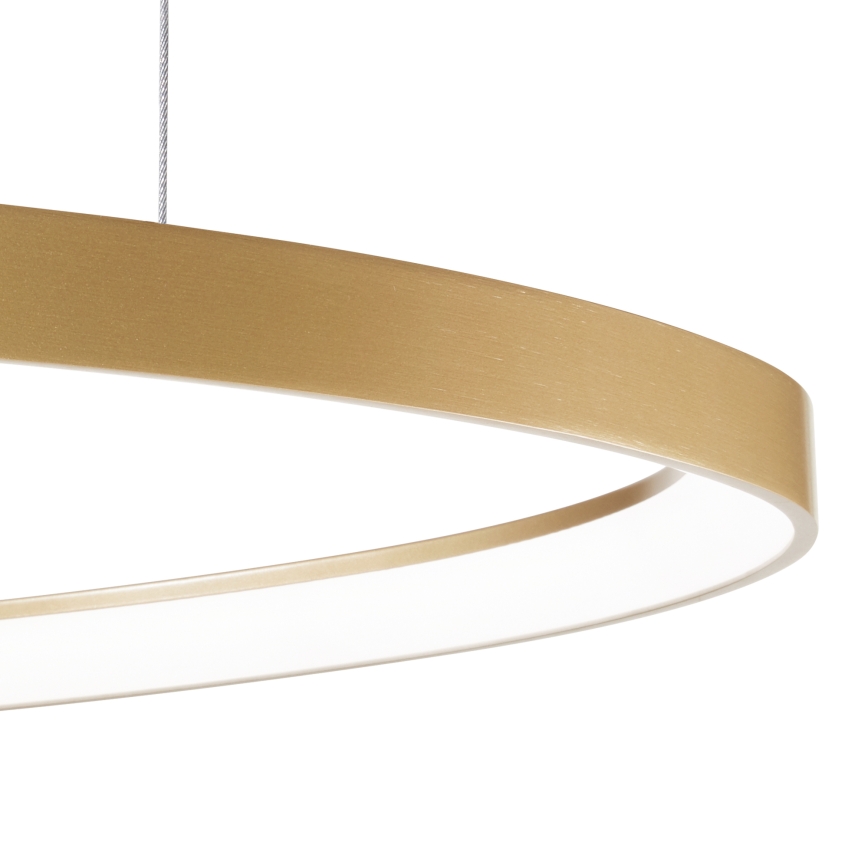 Ideal Lux - LED Aptumšojama lustra ar auklu GEMINI LED/48W/230V d. 61 cm CRI 90 zelta