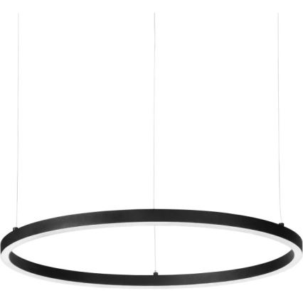 Ideal Lux - LED Aptumšojama lustra ar auklu ORACLE SLIM LED/28W/230V 4000K d. 50 cm CRI 90 melna