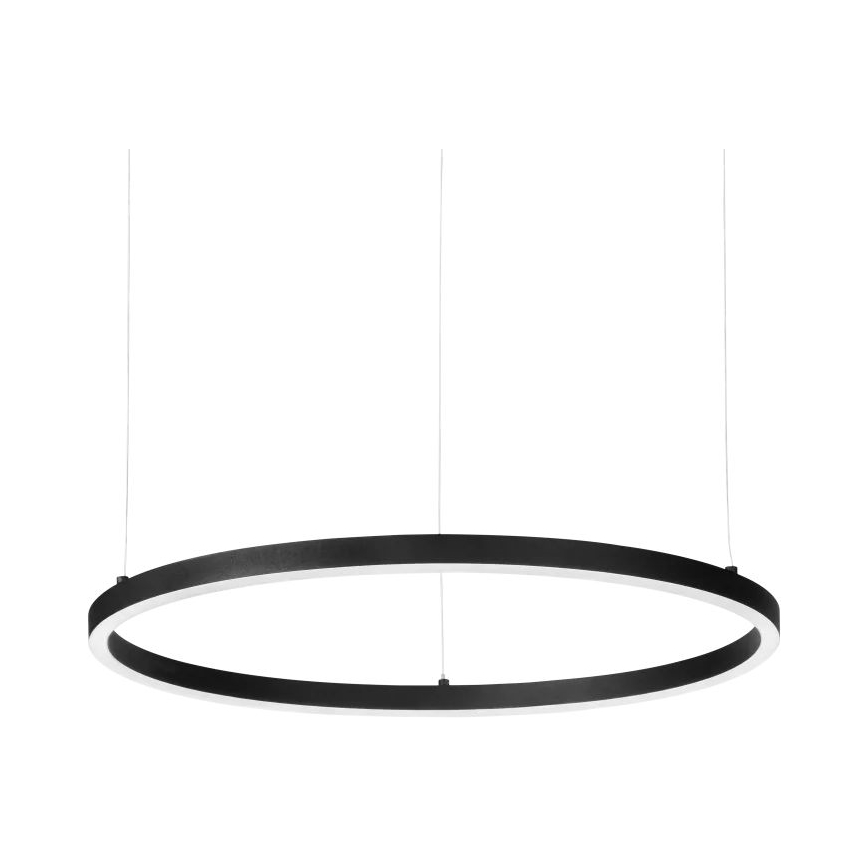 Ideal Lux - LED Aptumšojama lustra ar auklu ORACLE SLIM LED/40W/230V 4000K d. 70 cm CRI 90 melna