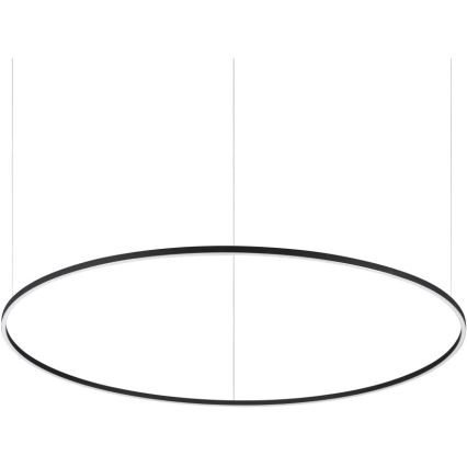 Ideal Lux - LED Aptumšojama lustra ar auklu ORACLE SLIM LED/83W/230V 4000K d. 150 cm CRI 90 melna
