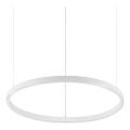 Ideal Lux - LED Aptumšojama lustra ar auklu ORACLE SLIM LED/28W/230V 4000K d. 50 cm CRI 90 balta
