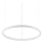 Ideal Lux - LED Aptumšojama lustra ar auklu ORACLE SLIM LED/28W/230V 4000K d. 50 cm CRI 90 balta