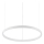Ideal Lux - LED Aptumšojama lustra ar auklu ORACLE SLIM LED/29W/230V 3000K d. 50 cm balta