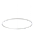 Ideal Lux - LED Aptumšojama lustra ar auklu ORACLE SLIM LED/39W/230V 3000K d. 70 cm balta