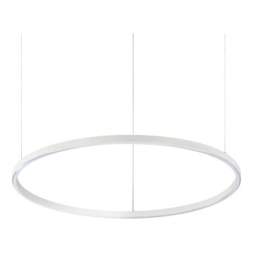 Ideal Lux - LED Aptumšojama lustra ar auklu ORACLE SLIM LED/40W/230V 4000K d. 70 cm CRI 90 balta