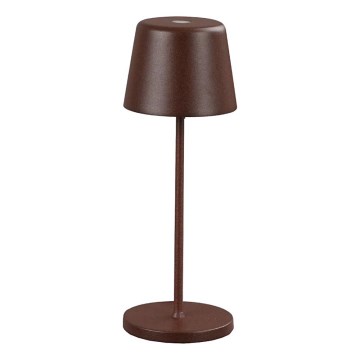Ideal Lux - LED Aptumšojama skārienvadāma āra galda lampa CUTE LED/2,5W/3,7V USB 2200-2700K 3000 mAh IP65 brūna