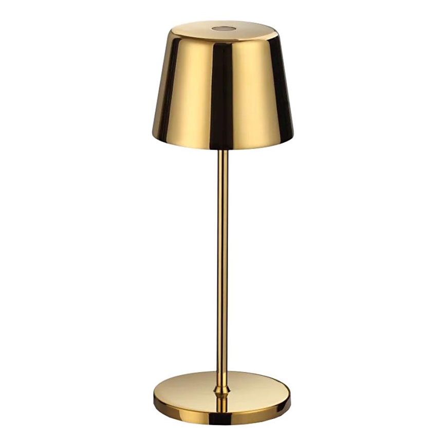 Ideal Lux - LED Aptumšojama skārienvadāma āra galda lampa CUTE LED/2,5W/3,7V USB 2200-2700K 3000 mAh IP65 zelta
