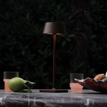 Ideal Lux - LED Aptumšojama skārienvadāma āra lampa PURE LED/1,5W/3,7V CRI 90 IP54 brūna
