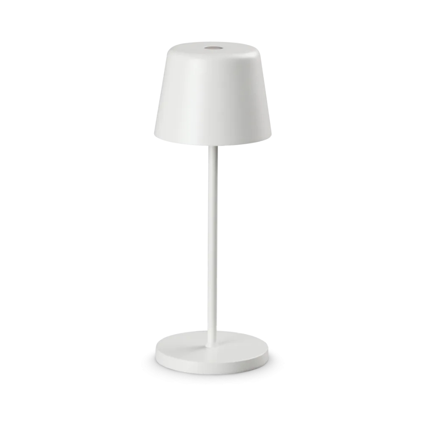 Ideal Lux - LED Aptumšojama skārienvadāma āra galda lampa CUTE LED/2,5W/3,7V USB 2200-2700K IP65 balta