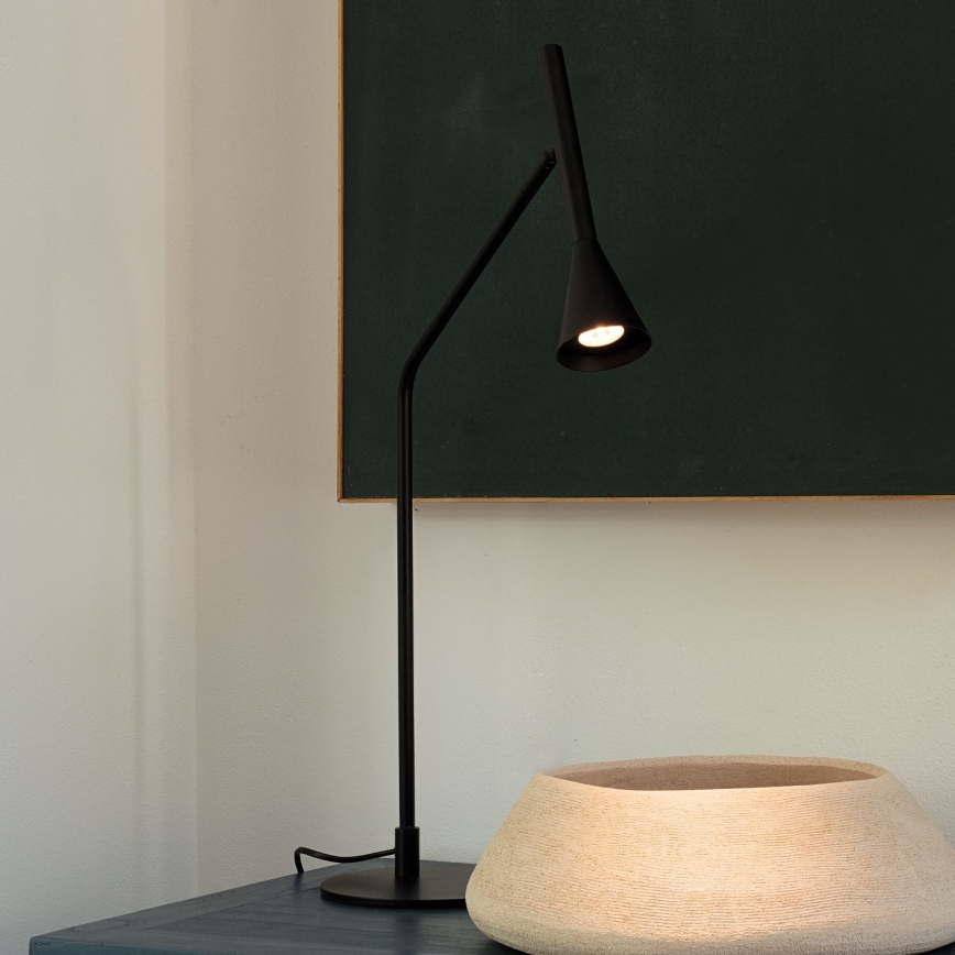 Ideal Lux - LED Aptumšojama skārienvadāma galda lampa DIESIS LED/6,5W/230V CRI 90 melna