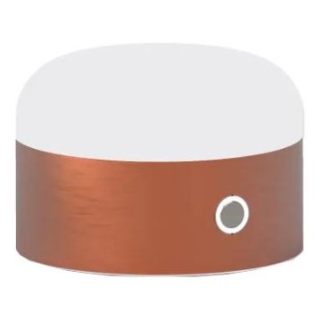Ideal Lux - LED Aptumšojama skārienvadāma galda lampa MIGNON LED/5W/5V d. 10 cm CRI 90 varš