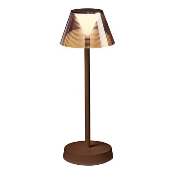 Ideal Lux - LED Aptumšojama skārienvadāma lampa LOLITA LED/2,8W/5V 2200 mAh IP54 brūna
