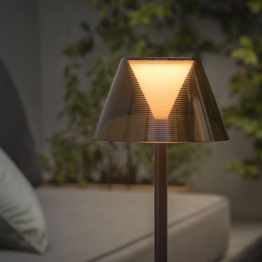 Ideal Lux - LED Aptumšojama skārienvadāma lampa LOLITA LED/2,8W/5V 2200 mAh IP54 brūna