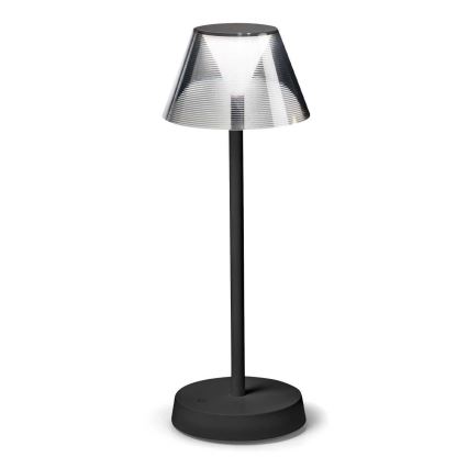 Ideal Lux - LED Aptumšojama skārienvadāma lampa LOLITA LED/2,8W/5V 2200 mAh IP54 melna