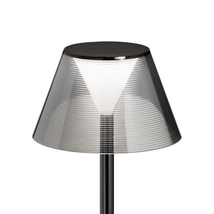Ideal Lux - LED Aptumšojama skārienvadāma lampa LOLITA LED/2,8W/5V 2200 mAh IP54 melna