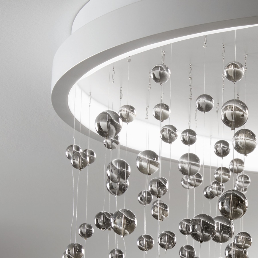 Ideal Lux - LED Aptumšojama virsapmetuma lustra ARMONY LED/55W/230V d. 50 cm balta