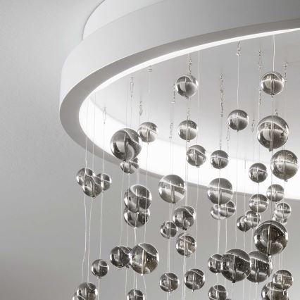 Ideal Lux - LED Aptumšojama virsapmetuma lustra ARMONY LED/56W/230V CRI 90 d. 60 cm balta