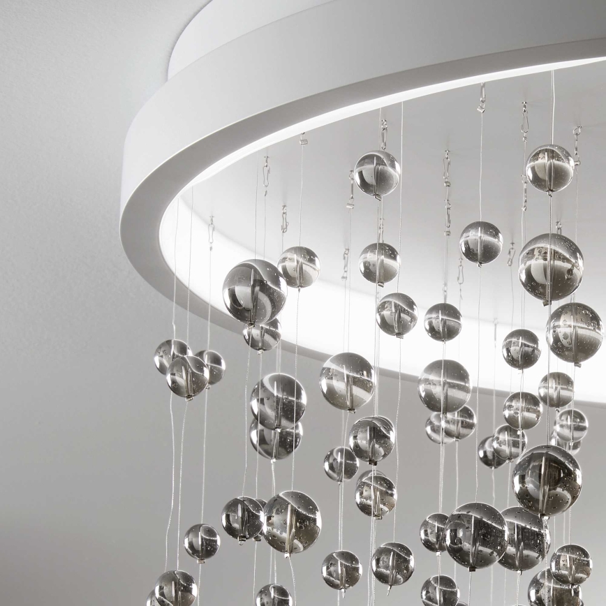 Ideal Lux - LED Aptumšojama virsapmetuma lustra ARMONY LED/56W/230V CRI 90 d. 60 cm balta