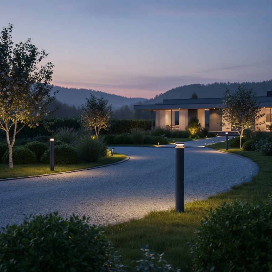 Ideal Lux - LED Āra lampa BOEING LED/14W/230V 100 cm CRI 90 IP65 antracīta