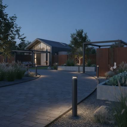 Ideal Lux - LED Āra lampa BOEING LED/14W/230V 100 cm CRI 90 IP65 melna