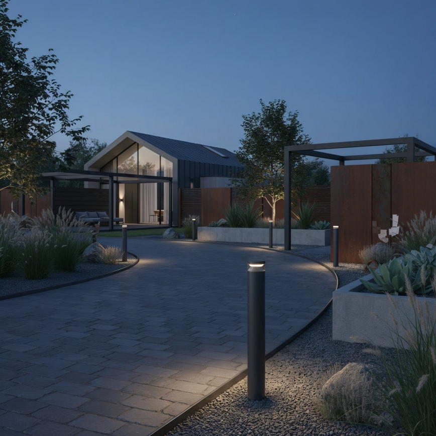 Ideal Lux - LED Āra lampa BOEING LED/14W/230V 100 cm CRI 90 IP65 melna