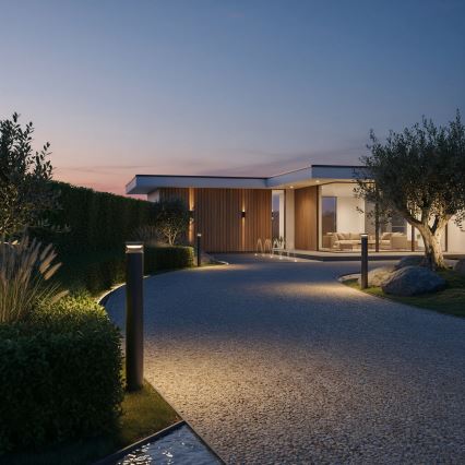 Ideal Lux - LED Āra lampa BOEING LED/14W/230V 100 cm CRI 90 IP65 melna