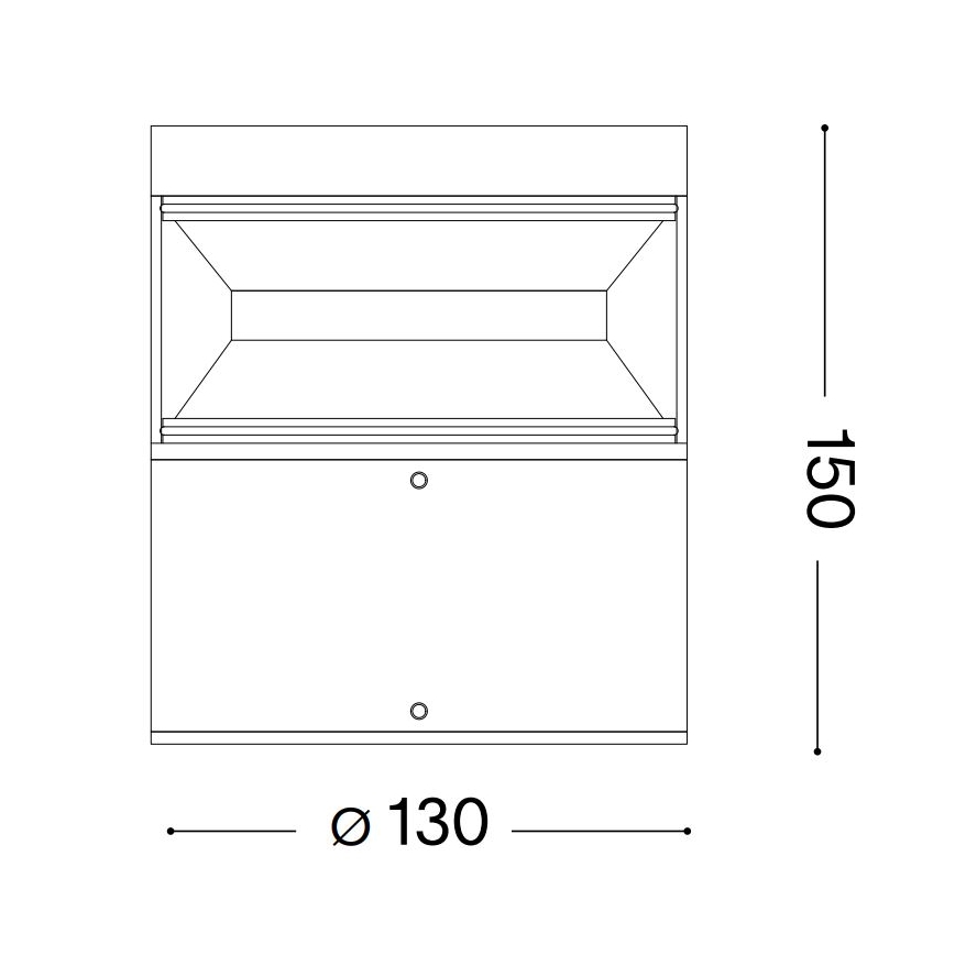 Ideal Lux - LED Āra lampa BOEING LED/14W/230V 15 cm CRI 90 IP65 brūna