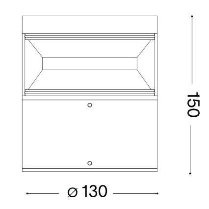 Ideal Lux - LED Āra lampa BOEING LED/14W/230V 15 cm CRI 90 IP65 melna