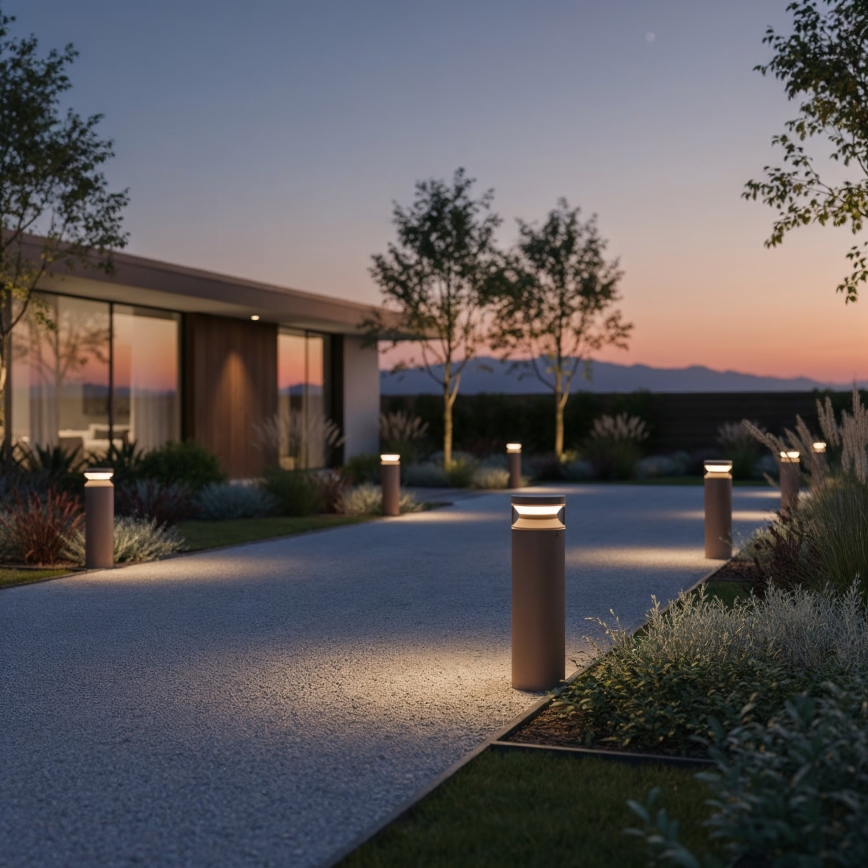 Ideal Lux - LED Āra lampa BOEING LED/14W/230V 40 cm CRI 90 IP65 brūna