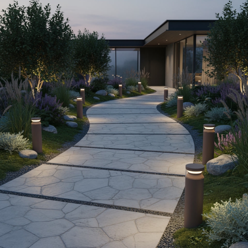 Ideal Lux - LED Āra lampa BOEING LED/14W/230V 40 cm CRI 90 IP65 brūna