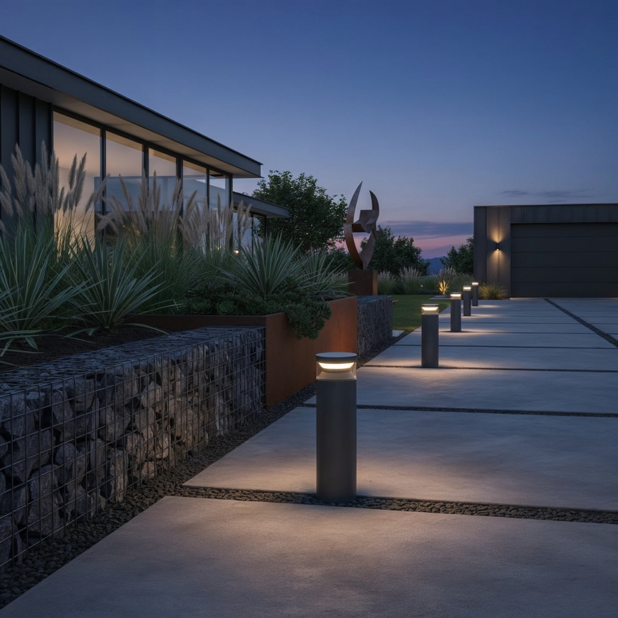 Ideal Lux - LED Āra lampa BOEING LED/14W/230V 40 cm CRI 90 IP65 melna