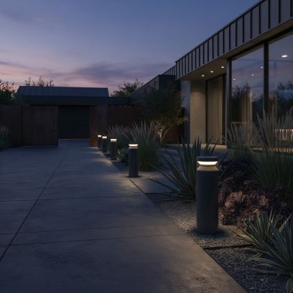 Ideal Lux - LED Āra lampa BOEING LED/14W/230V 40 cm CRI 90 IP65 melna