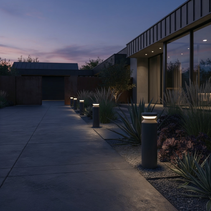 Ideal Lux - LED Āra lampa BOEING LED/14W/230V 40 cm CRI 90 IP65 melna