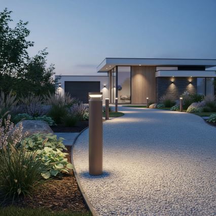 Ideal Lux - LED Āra lampa BOEING LED/14W/230V d. 70 cm CRI 90 IP65 brūna