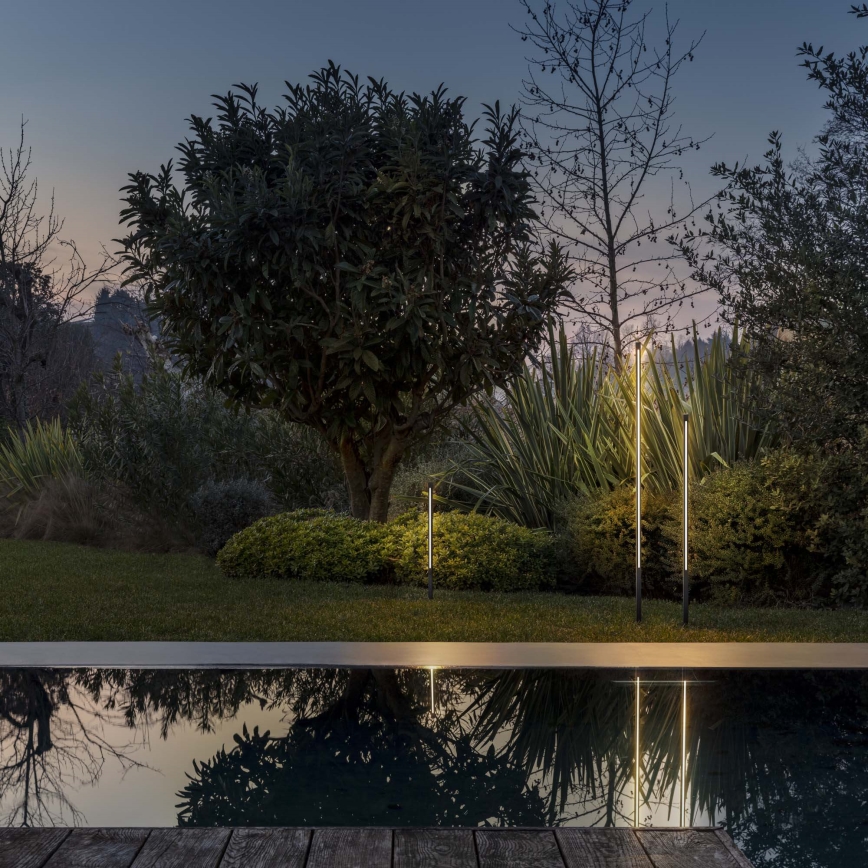 Ideal Lux - LED āra lampa JEDI LED/19W/230V 120 cm CRI 90 IP65 antracīts