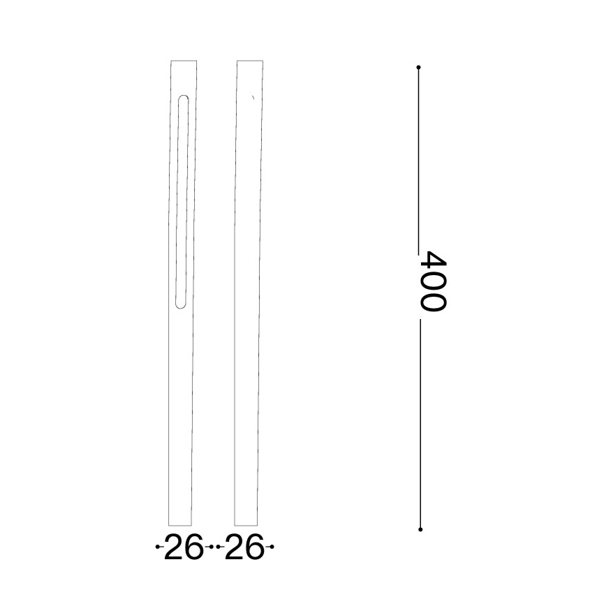 Ideal Lux - LED āra lampa JEDI LED/7W/230V 40 cm CRI 90 IP65 antracīts