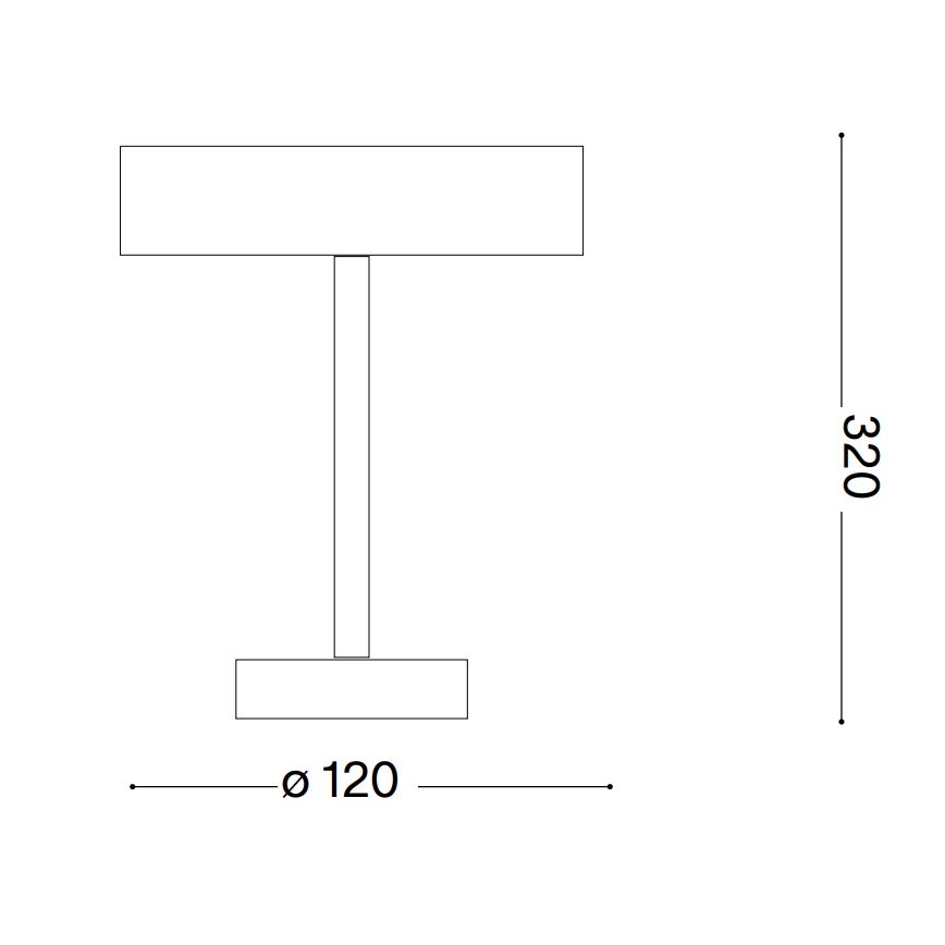 Ideal Lux - LED pieskarams ārējais lukturis TOFFEE LED/2W/230V 2200 mAh CRI 90 IP54 melns