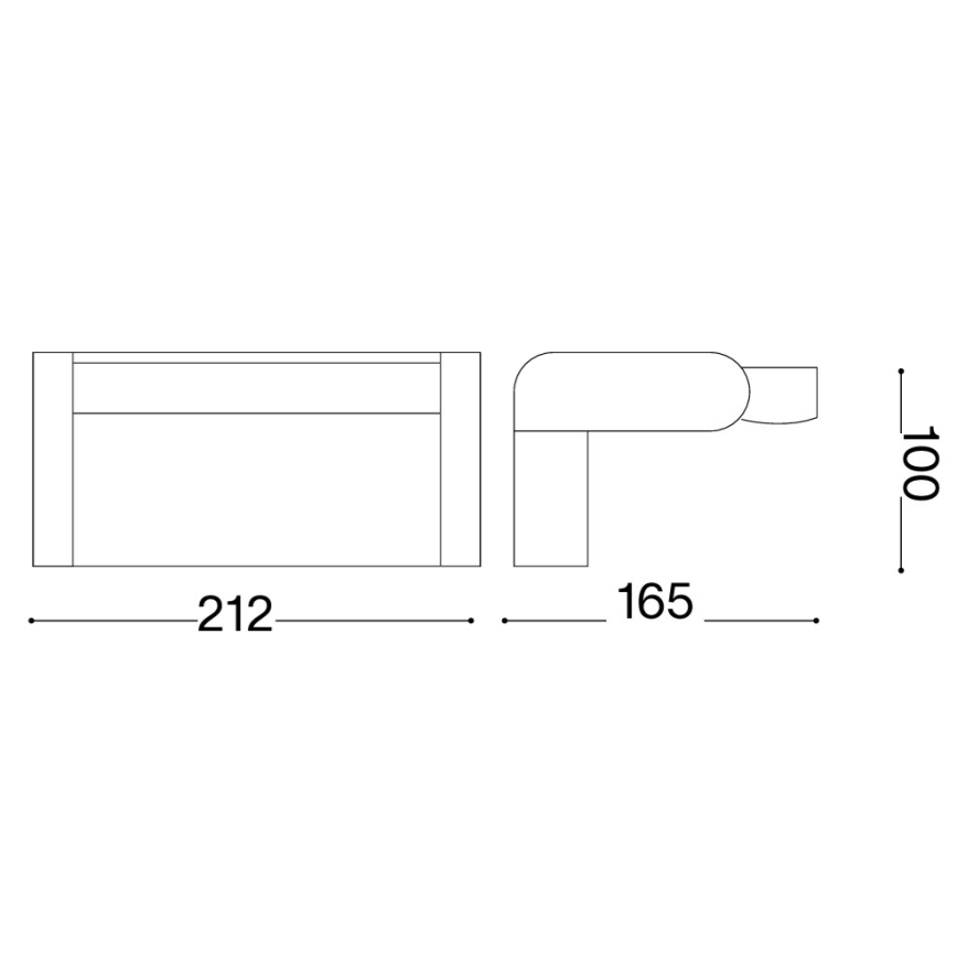 Ideal Lux - LED āra sienas gaismeklis ar sensoru SWIPE LED/21W/230V CRI 90 IP54 pelēks