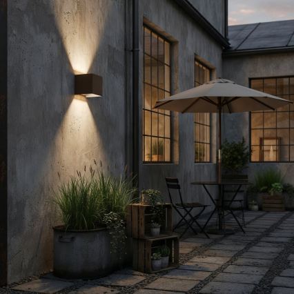 Ideal Lux - LED āra sienas gaismeklis ATOM LED/12W/230V CRI 90 IP54 brūns