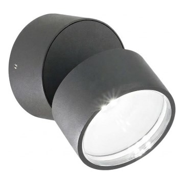 Ideal Lux - LED āra sienas gaismeklis OMEGA LED/7W/230V CRI 90 IP54 antracīts