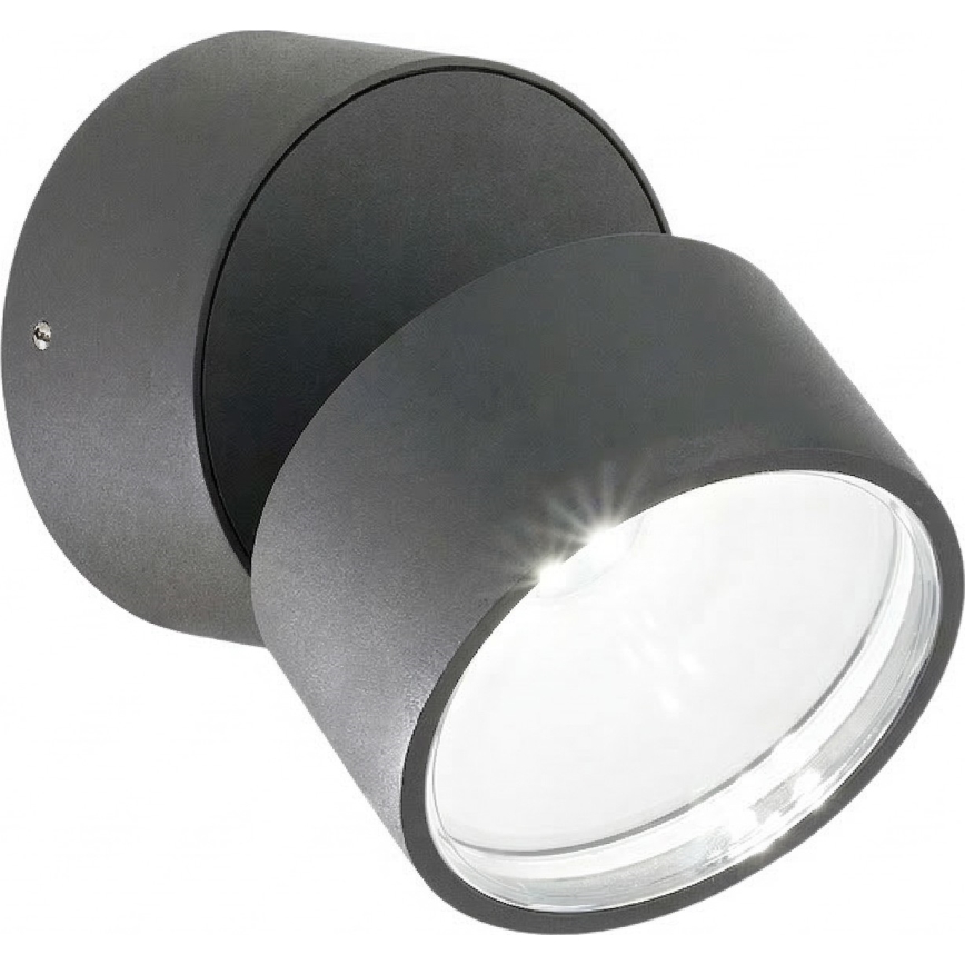Ideal Lux - LED āra sienas gaismeklis OMEGA LED/7W/230V CRI 90 IP54 antracīts