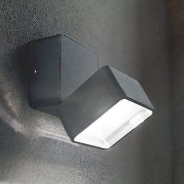 Ideal Lux - LED āra sienas gaismeklis OMEGA LED/7W/230V CRI 90 IP54 antracīts