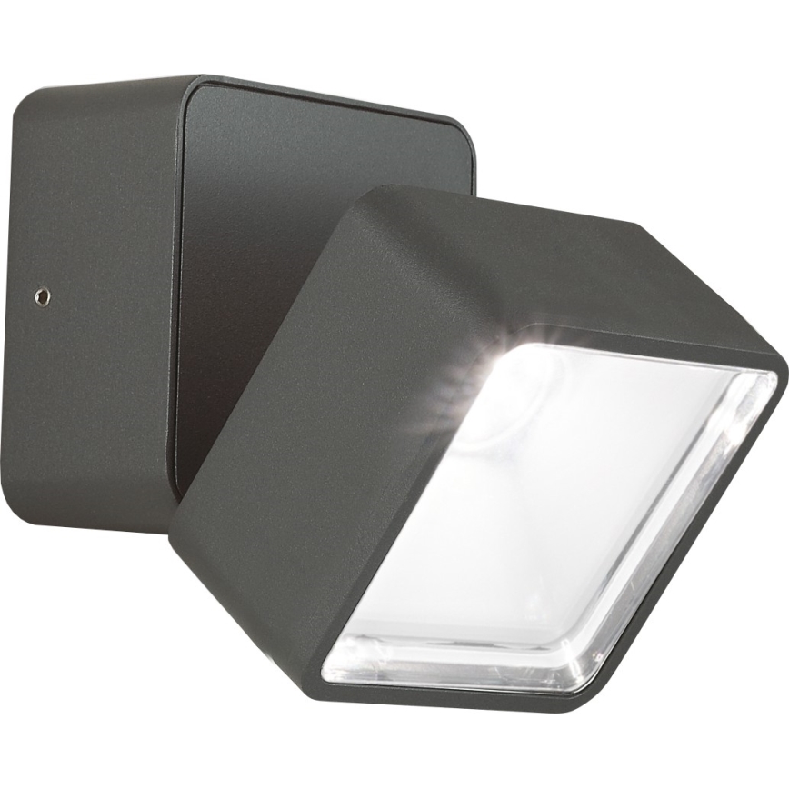 Ideal Lux - LED āra sienas gaismeklis OMEGA LED/7W/230V CRI 90 IP54 antracīts