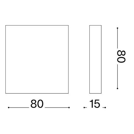 Ideal Lux - LED āra sienas gaismeklis POST-IT LED/3W/12V CRI 90 brūns