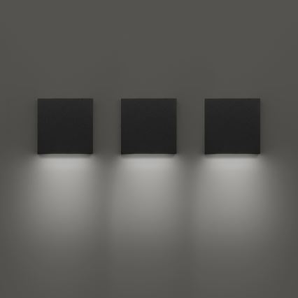 Ideal Lux - LED āra sienas gaismeklis POST-IT LED/3W/12V CRI 90 melns