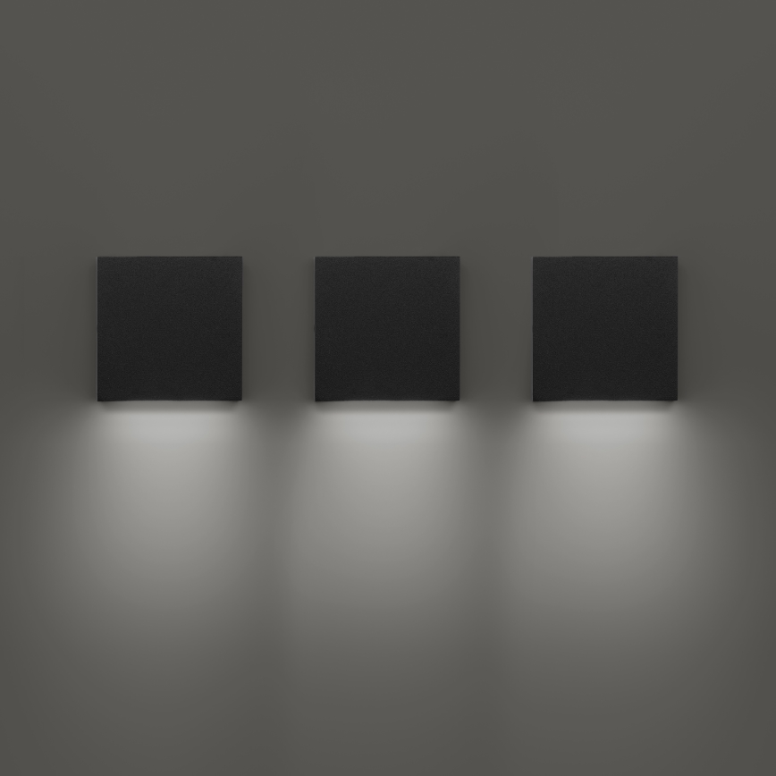 Ideal Lux - LED āra sienas gaismeklis POST-IT LED/3W/12V CRI 90 melns