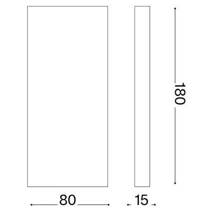 Ideal Lux - LED āra sienas gaismeklis POST-IT LED/6W/12V CRI 90 misiņš