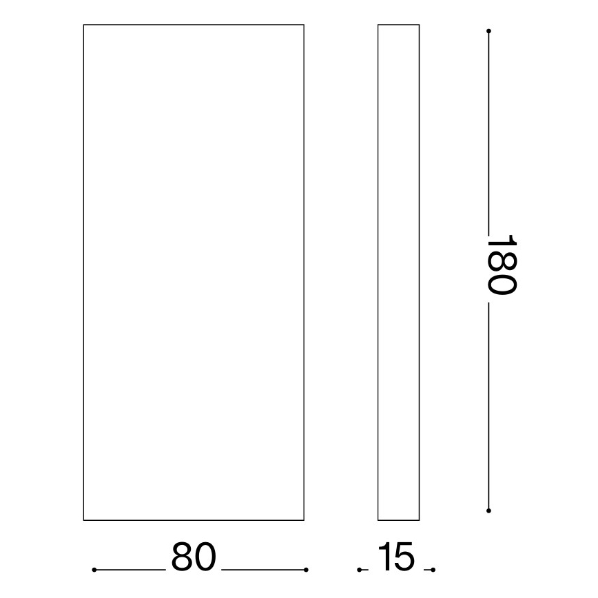 Ideal Lux - LED āra sienas gaismeklis POST-IT LED/6W/12V CRI 90 misiņš